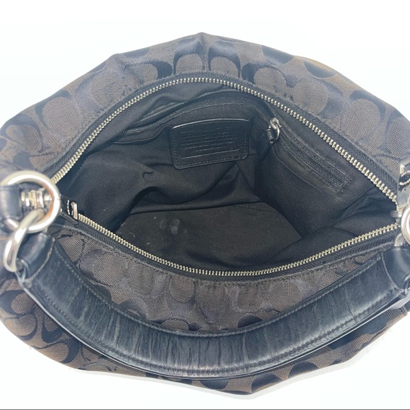 Coach Women's Signature Canvas Hobo - Picture 5 of 7